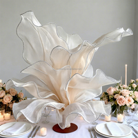 Fleur artificielle géante réaliste faite à la main Muwei, grande décoration de sol pour Thanksgiving, mariage, toile de fond de scène