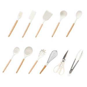 25 pièces de <span class=keywords><strong>gadgets</strong></span> de cuisine asiatique en granit roman ensemble de planche à découper et d'ustensiles de cuisine populaires avec support en plastique - Product Image 5