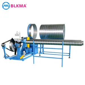 round sheet metal tube spiral round air duct making machine