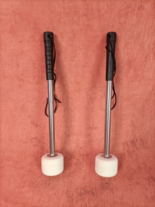 Baquetas y Mazos de Percusión de Acero Inoxidable Blanco al por Mayor con Logotipo Personalizado - Herramientas de Percusión Profesionales para Banda, Fabricante OEM - Product Image 2
