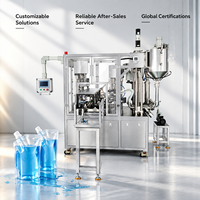 Machine de remplissage automatique de gel douche pour sachets Doypack, équipement de remplissage de liquides haute précision pour l'industrie des soins personnels