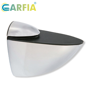 Soporte para Estantes de Vidrio, Abrazadera de Vidrio de Aleación de Zinc Sólido, Soporte de Pared Ajustable para Estantes de Madera o Vidrio - Product Image 1