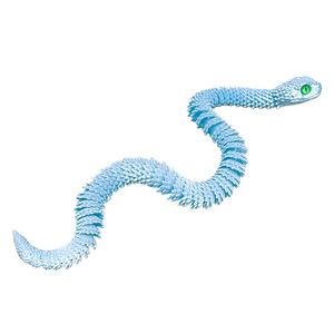 Vente Flash : Figurine de Serpent Vipère Articulée 3D Lumineuse, Modèle Animal qui Brille dans le Noir, Décoration d'Intérieur - Product Image 5