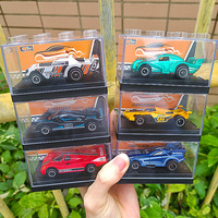 Coche de Juguete Metálico Deslizable a Escala 1:64 de Alta Calidad, 24 Estilos para Niños, Apilable, de Rueda Libre, con Caja de Exhibición Transparente