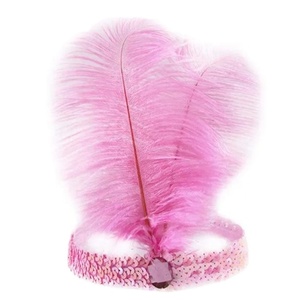 Serre-tête à plumes des années 20 pour femme, accessoire de costume style Charleston, idéal pour les soirées à thème <span class=keywords><strong>Gatsby</strong></span> - Vente en gros - Product Image 4