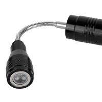 Ramasser la lampe de poche torche LED télescopique magnétique flexible réglable en aluminium