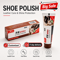 Crema para Limpiar Zapatos Negros, Estándar de Exportación Global, Tubo de 35g, Fácil de Limpiar, Unisex, Cumple con las Normas Internacionales de Seguridad Química