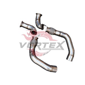 Tubo de Escape de Alto Flujo Vortex 304 de Acero Inoxidable para BMW M5 F90 S63 4.4T V8 2018–2024 con Protector Térmico Sin Advertencia de Luz de Emergencia (CEL) - Product Image 5