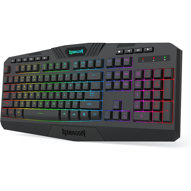 Redragon K503 3-Mode RGB Membrane Gaming Keyboard Multimedia Keys Fully Programmable Silent Membrane Gaming Keyboard