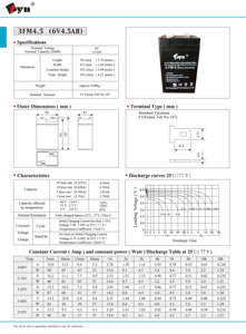 鉛蓄電池6v4.5 6v5ah UPSソーラートロイの木馬充電式工場価格良質 - Product Image 4