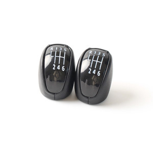 Pommeau de levier de vitesse en cuir noir et plastique, 5 ou 6 vitesses, ergonomique, pour Renault Laguna - Product Image 4