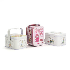 Festival de Pascua Almacenamiento de alimentos Latas de hojalata Caja de metal con asa Regalo Galleta Caramelo Caja de lata de chocolate - Product Image 4