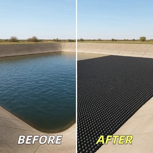 Boules d'ombrage creuses en HDPE résistantes aux UV de 4 pouces (100 mm) noires pour la prévention de l'évaporation de l'eau - Product Image 2
