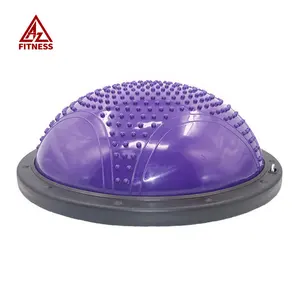 Workout Anti Burst Custom Logo Fitness 58Cm Pvc Gym Pilates Opblaasbare Professionele Punt Voet Massage Half Balans Yoga Bal