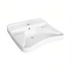 Lavabo para Discapacitados Blanco de 68 cm x 58.5 cm x 25.7 cm, Lavabo de Pared para Accesibilidad - Product Image 2