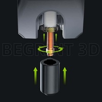 Kit Nosel Quick-Swap untuk Creality K2 Plus 0.2/0.4/0.6/0.8/1.0mm Baja Keras Berlapis Nikel Penggantian Mudah Untuk K2 K2 pro