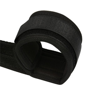 HM BDSM Cosplay Bondage acolchado muñeca y tobillo puños negro pierna abierta duro rígido sección media línea recta juego de barra esparcidora - Product Image 6