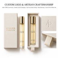 Boîte d'emballage de parfum de luxe 10 ml en gros d'usine, boîte cadeau rigide coulissante pour parfum avec insert en mousse et ruban de tirage