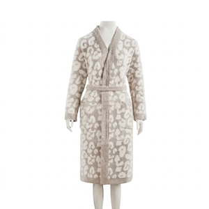 Bata de algodón ligera de alta calidad para mujer, manga larga, suave y cómoda, para uso diario en invierno/primavera - Product Image 1