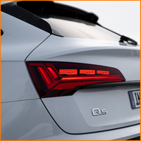 Pour Audi Q5 80A FY 2018-2024 : Ensemble de feux arrière LED avec clignotants dynamiques à défilement, style restylé, kit de feux arrière pour mise à niveau de véhicule