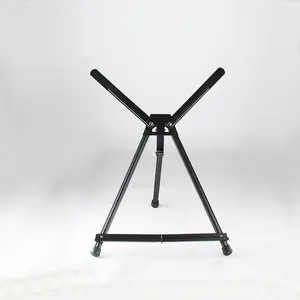 Siyah renk masa üstü Metal taşınabilir alüminyum Tripod şövale sanat çizim şövale