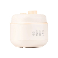 Cuisinière à riz électrique portable mini de 1,5 tasse Poignée de transport Couvercle amovible Fonction maintien au chaud Pot intérieur en acier inoxydable Minuterie numérique