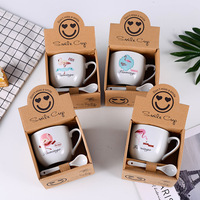 Tasse en céramique de 220ml avec visage souriant, petite activité, ensemble café thé, fournitures, Saint-Valentin, cadeau pour la fête des mères, ses femmes