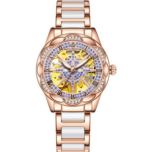 Montres pour femmes MG 139 <span class=keywords><strong>2023</strong></span> Nouvelle <span class=keywords><strong>montre</strong></span> mécanique pour femmes élégante Boîtier creux Mode Étanche à l'eau Aiguilles lumineuses - Product Image 2
