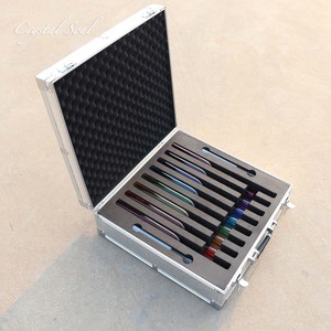 Crystal Soul 16mm Chakra Quartz <strong>Tuning</strong> <strong>Fork</strong> Set Spiritual Music Instrument 8-Piece <strong>Tuning</strong> <strong>Fork</strong> Instrument Series - Product Image 2