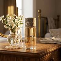 Flacon de parfum vide en verre de qualité supérieure 100 ml, parfum frais pour homme, format échantillon avec boîte, impression de logo personnalisée, OEM/ODM disponible