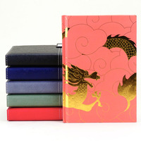 A5 vente en gros de tissu de lin couverture rigide personnalisé imprimé bureau papeterie journaux avec bande élastique