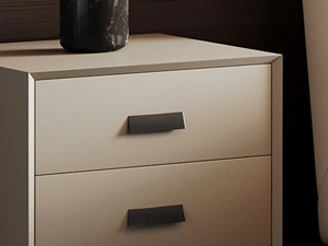 Minimalist Bedroom Bedside Table, All Solid Wood Cabinet, Silent Anti-pinch Hand Cushion <strong>Slides</strong>, Pine Drawers - Product Image 3
