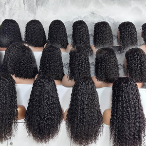 Perruques lacet frontal frisé rebondissant Pixie birman brut Deep Wave HD Frontal Perruques <span class=keywords><strong>cheveux</strong></span> humains courtes Bob pour femmes - Product Image 5