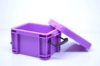 Boîte de rangement miniature en plastique couleur bonbon pour poupées elfes, idéale pour poupées BJD et jouets DIY pour enfants
