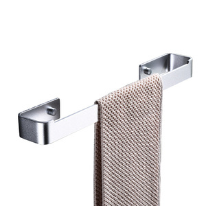 <span class=keywords><strong>Toallero</strong></span> <span class=keywords><strong>de</strong></span> <span class=keywords><strong>pared</strong></span> moderno para hotel, <span class=keywords><strong>de</strong></span> aluminio con acabado cromado negro, <span class=keywords><strong>de</strong></span> una sola barra, con orificios, <span class=keywords><strong>sin</strong></span> clavos - Product Image 5