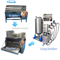 Machine industrielle automatique de traitement des cailles en acier inoxydable SUS304, équipement d'éviscération et d'abattage LG-1 haute vitesse