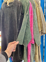 Opción de Pedido de Muestra, Camiseta Vintage, Compra de Prueba, Pedido de Prueba, Camisetas Lavadas con Ácido en Pequeñas Cantidades