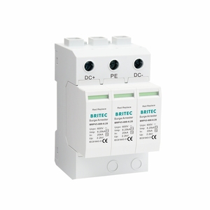 <span class=keywords><strong>T1</strong></span> BRPV3-1000-6.25 + 40KA T2 3P อุปกรณ์ป้องกันไฟกระชากอุตสาหกรรมอุปกรณ์ป้องกันฟ้าผ่า IP20 SPD DC PV - Product Image 4