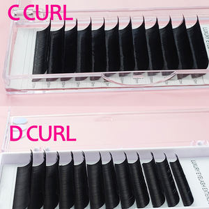 Extensions de cils en cachemire volume profond noir mat 0.03 0.05 0.07 en gros, étiquette privée, végan, sans cruauté, BC LC personnalisé - Product Image 4