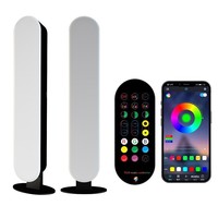 Lámpara Ambiental LED de Escritorio con Cambio de Color, Control Remoto WiFi, Activación por Sonido, Lámpara de Ambiente para E-Sports