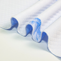 Tissu de matelas en jacquard tricoté à motifs végétaux, tissu de couche d'air épaissi, doux et adhérent pour matelas Simmons