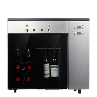 Distributeur de refroidisseur de vin en acier inoxydable 6 bouteilles ménage électrique température constante installation intégrée refroidisseur de vin en boîte