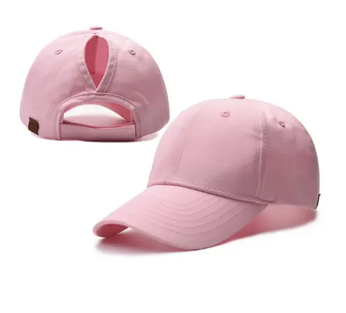 ポニーテール穴付き卸売空白女性ポニーテール野球帽帽子