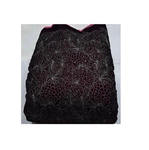 Top Selling Designer Embroidery <b>Velvet</b> 9000 Fabric <b>for</b> Bridal Wear or Traditional Outfits Available at Good Price from India - Product Image 1