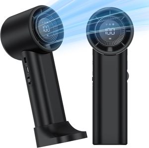 พัดลมมือถือพกพาความเร็วสูง Turbo 4800mAh ขนาดเล็ก ชาร์จไฟได้ พอร์ต Type-C USB มอเตอร์ไร้แปรงถ่าน วัสดุพลาสติก ภาษาอังกฤษ ใช้งานกลางแจ้ง ระบบสัมผัส - Product Image 1