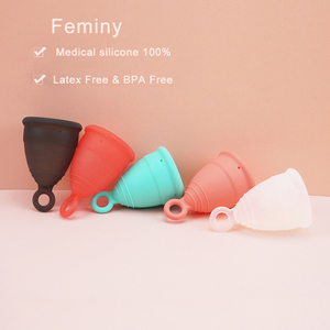 <span class=keywords><strong>Copas</strong></span> <span class=keywords><strong>Menstruales</strong></span> Reutilizables Ecológicas al por Mayor, Copa Menstrual para Principiantes con Anillo, 100% Silicona de Grado Médico, Copa para el Periodo, ISO13485 - Product Image 2