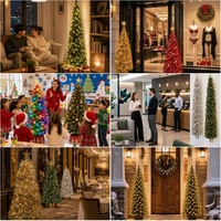 Sapin de Noël artificiel floqué neigeux de luxe de 150 cm, branches réalistes, décorations de Noël d'intérieur