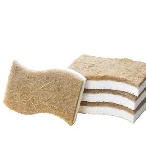 Organic Recyclable Sisal Compressed Sponge Biodegradable Dish Wash Coconut Cellulose Sponge Packaging Wholesale Sponge 18g