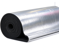 Rouleau d'isolation en mousse de caoutchouc avec feuille d'aluminium, isolation thermique, insonorisation, imperméabilisation, matériau d'isolation thermique pour toit, tuyau, mur