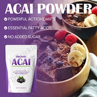 Julong OEM Poudre d'açaï biologique de marque privée Poudre de baies d'açaï lyophilisées sans OGM Poudre de superaliment d'açaï sans gluten